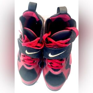 Nike Red and Black High-Top Sneakers